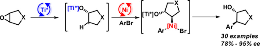 TOC graphic for "Enantioselective Cross-Coupling of meso-Epoxides with Aryl Halides"