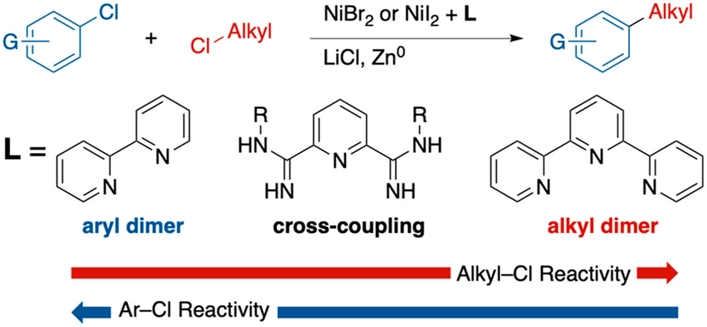 TOC graphic for "Nickel-Catalyzed Cross-Electrophile Coupling of Aryl Chlorides with Primary Alkyl Chlorides"
